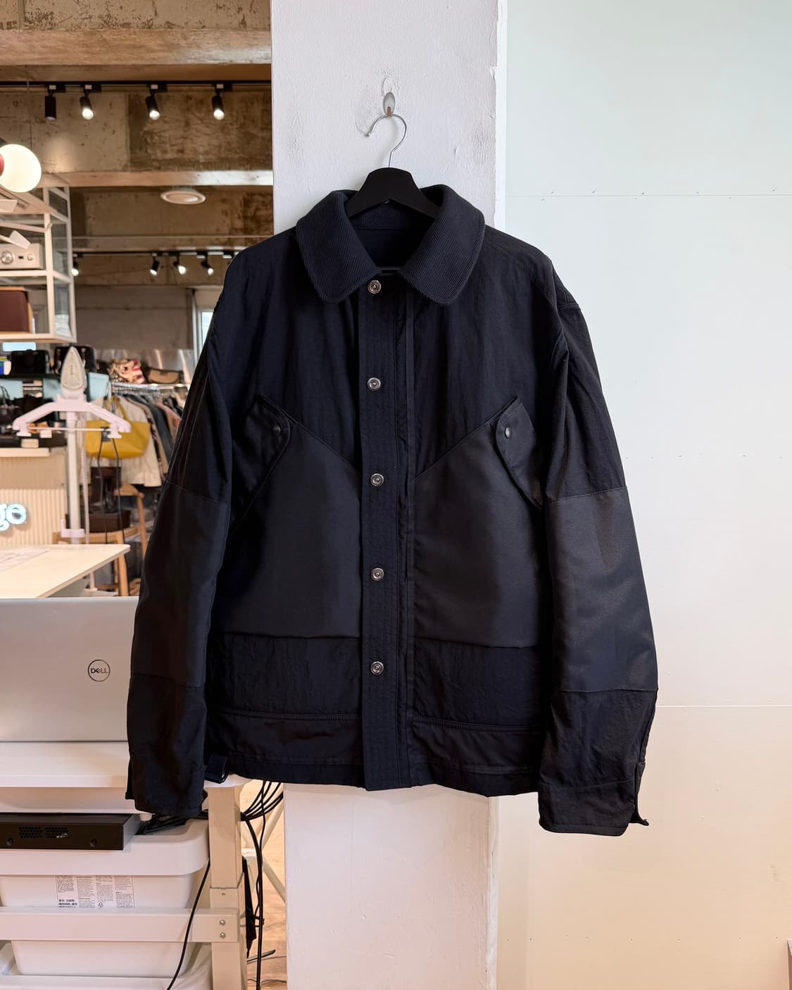 eye 준야 와타나베 맨 x 백잭 블랙 리버시블 모듈러 자켓 상품이미지5