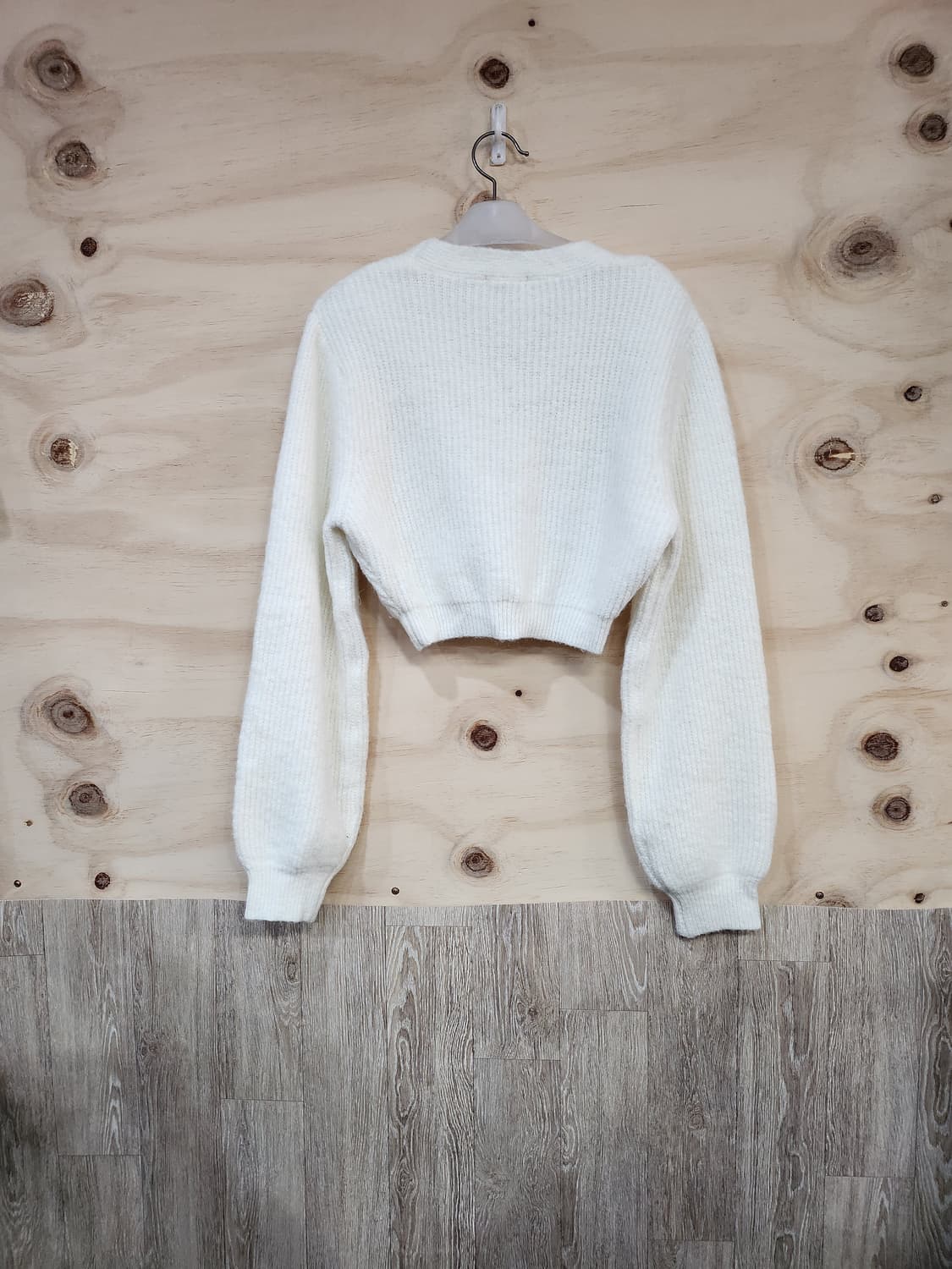 559) 여성 어깨패드 크롭 가디건 상품이미지2