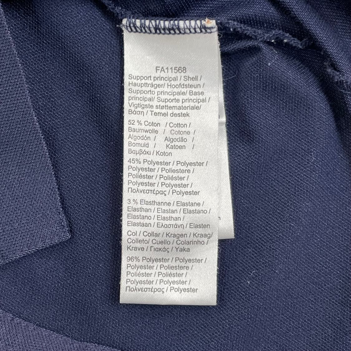 라코스테 레귤러핏 카라티 네이비 US M 상품이미지4