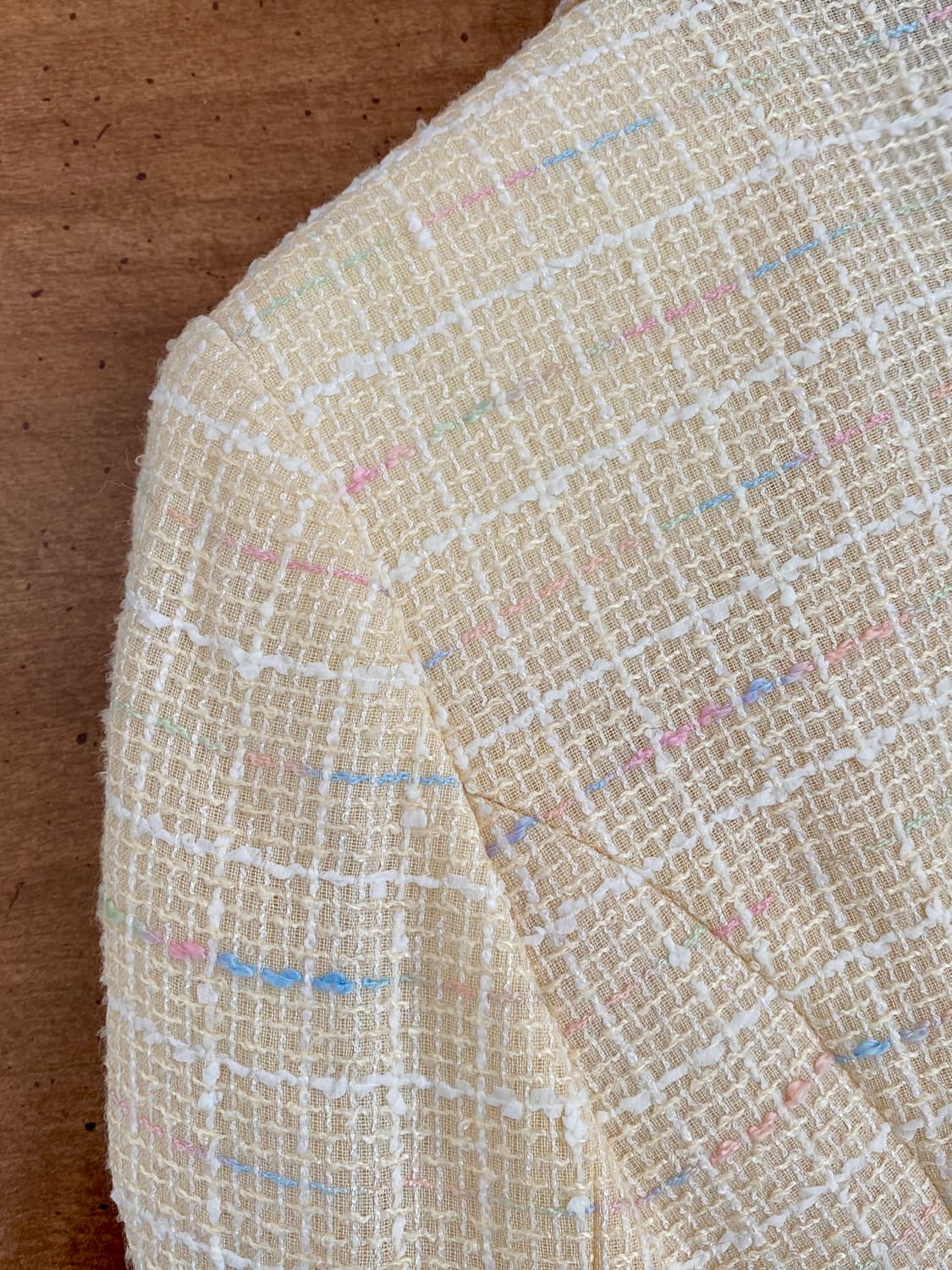 버터 아이보리 빈티지 트위드 재킷 상품이미지3