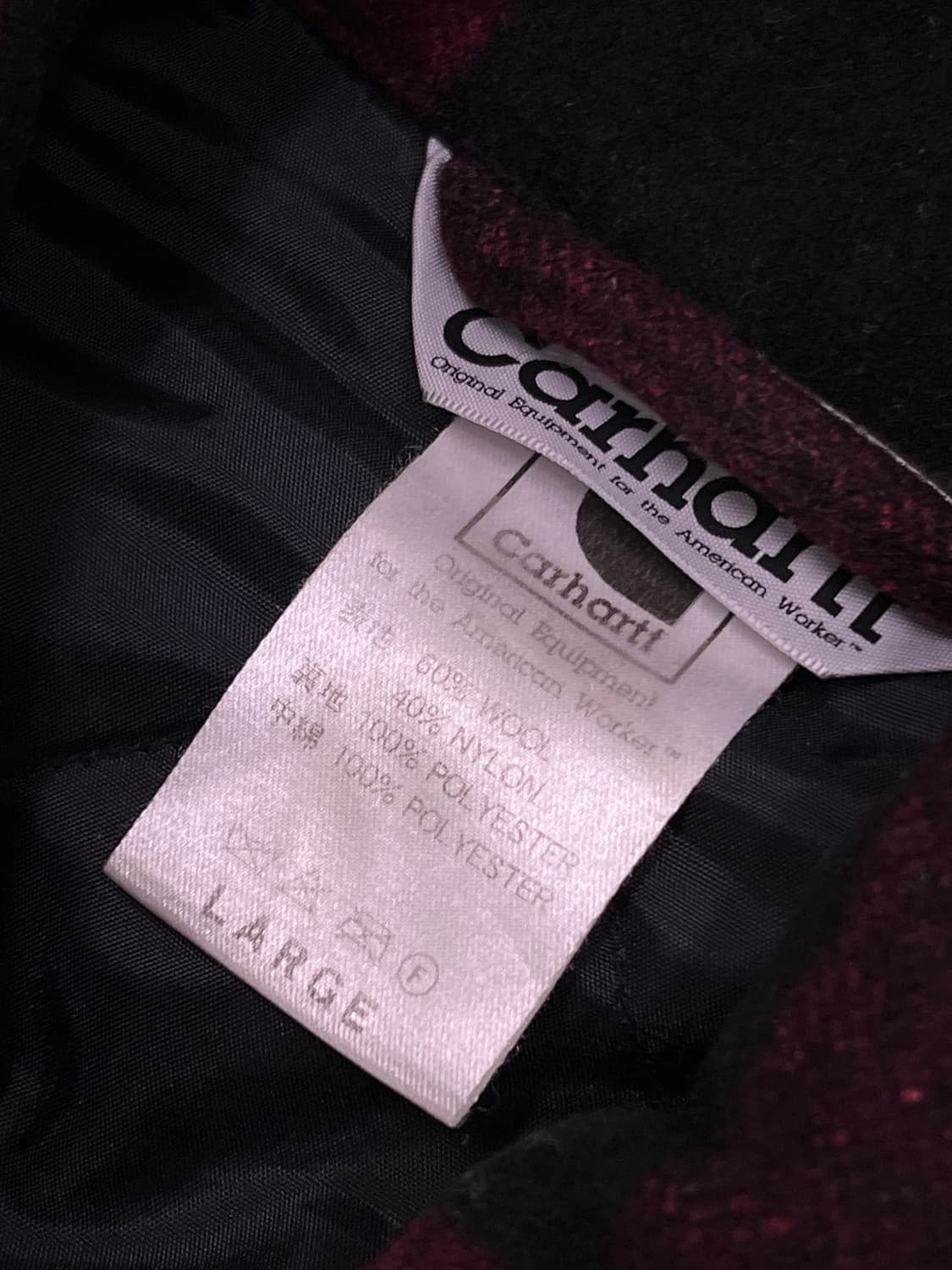 (L) 칼하트 버팔로 체크 울 워크 자켓 상품이미지4