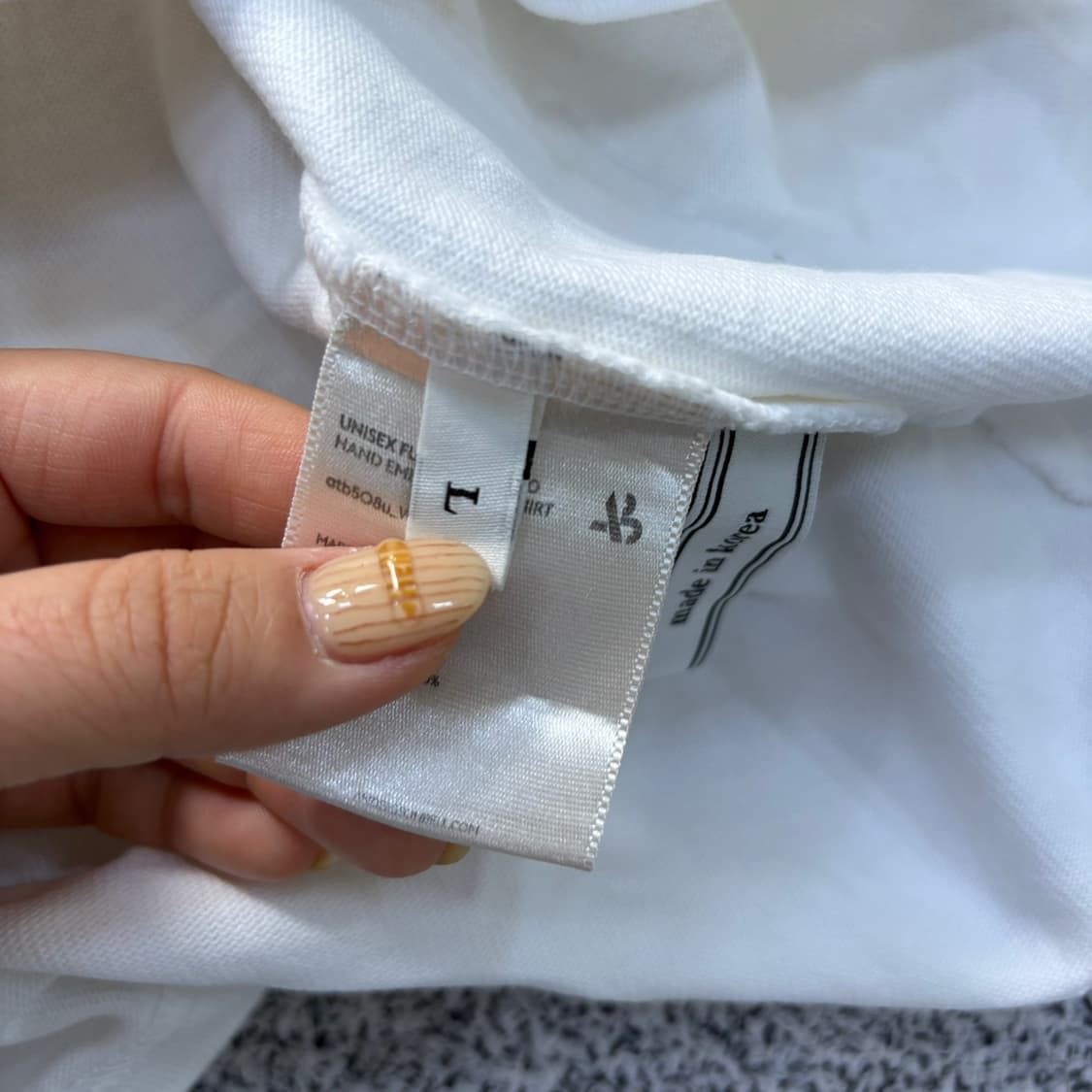 L 앤더슨벨 스몰로고 반팔 티셔츠 0407J 상품이미지6