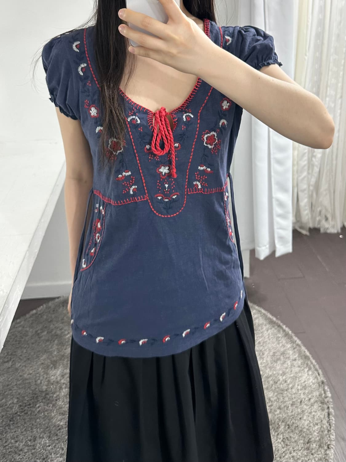 rocha john rocha neddlework blouse 상품이미지3