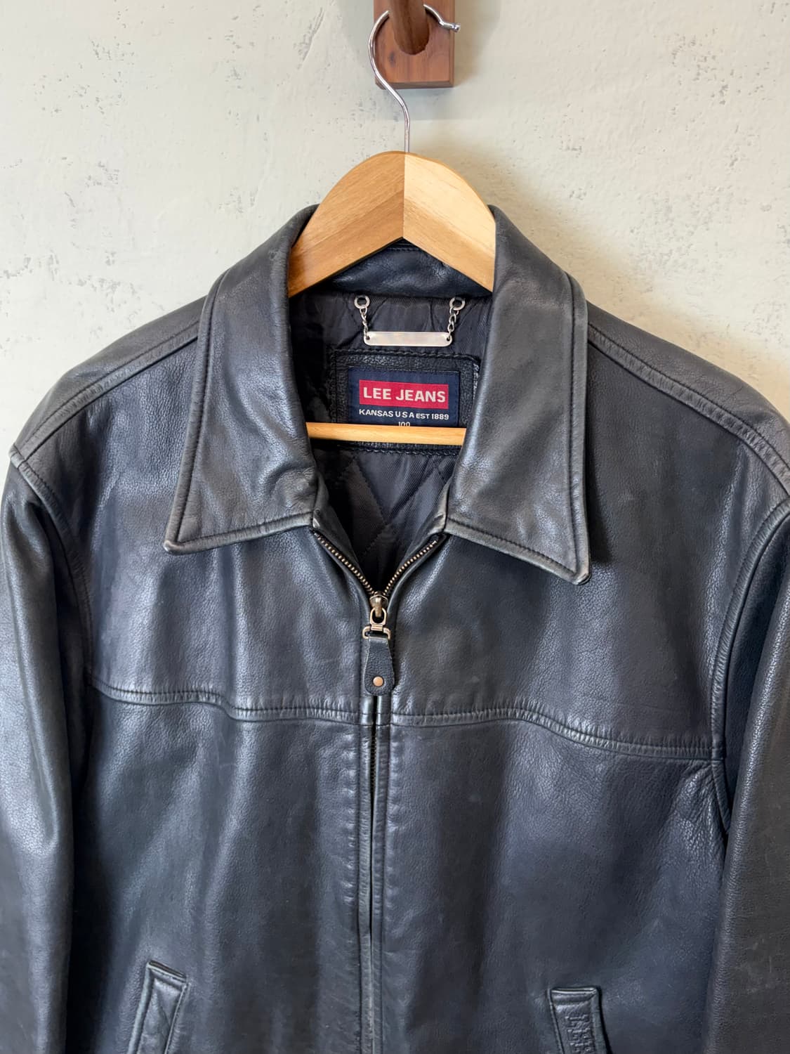 Lee 리 빈티지 카우레더 자켓 상품이미지5