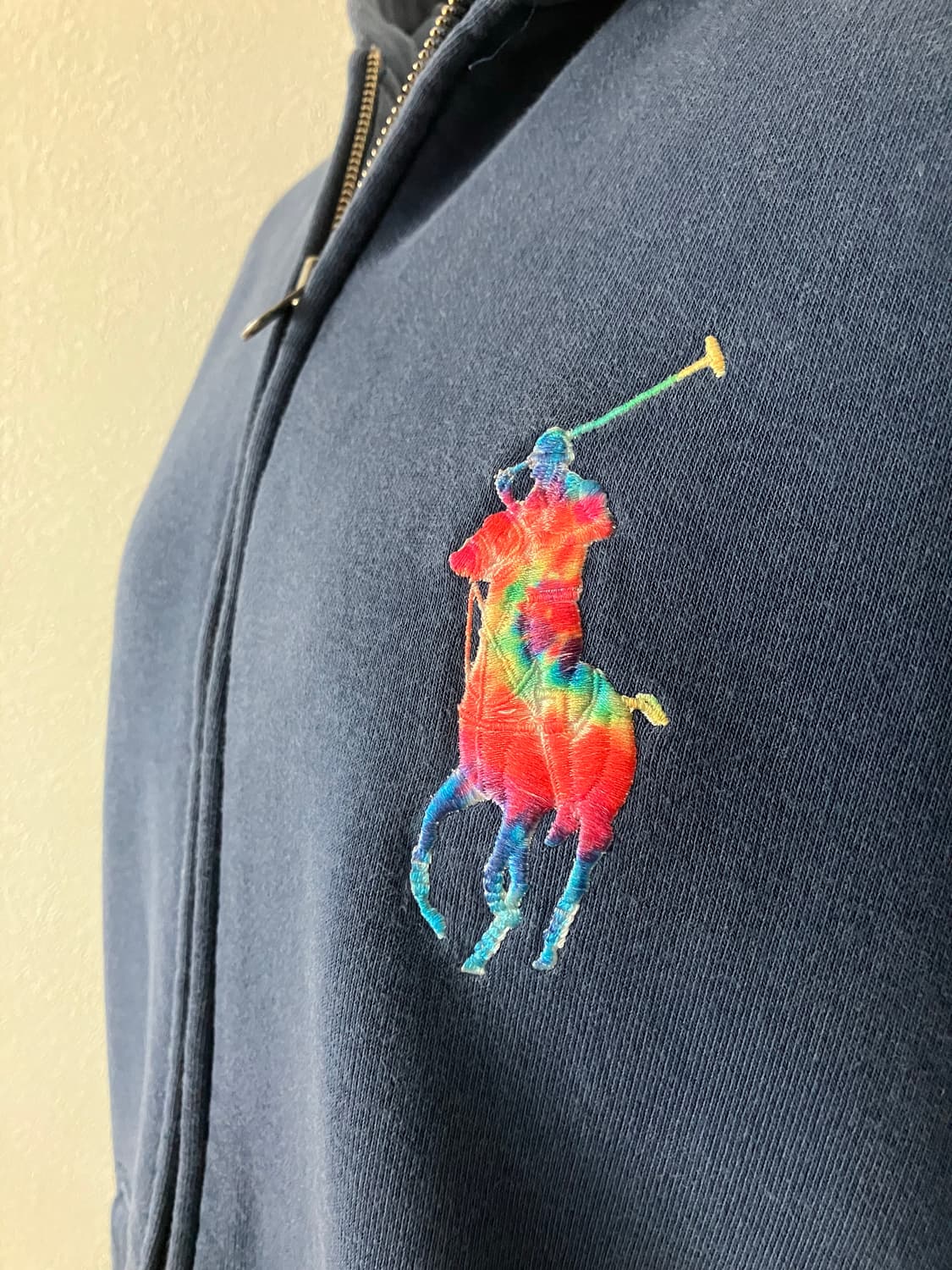 폴로 랄프로렌 빅포니 로고 네이비 후드집업 보이즈 xl 상품이미지2