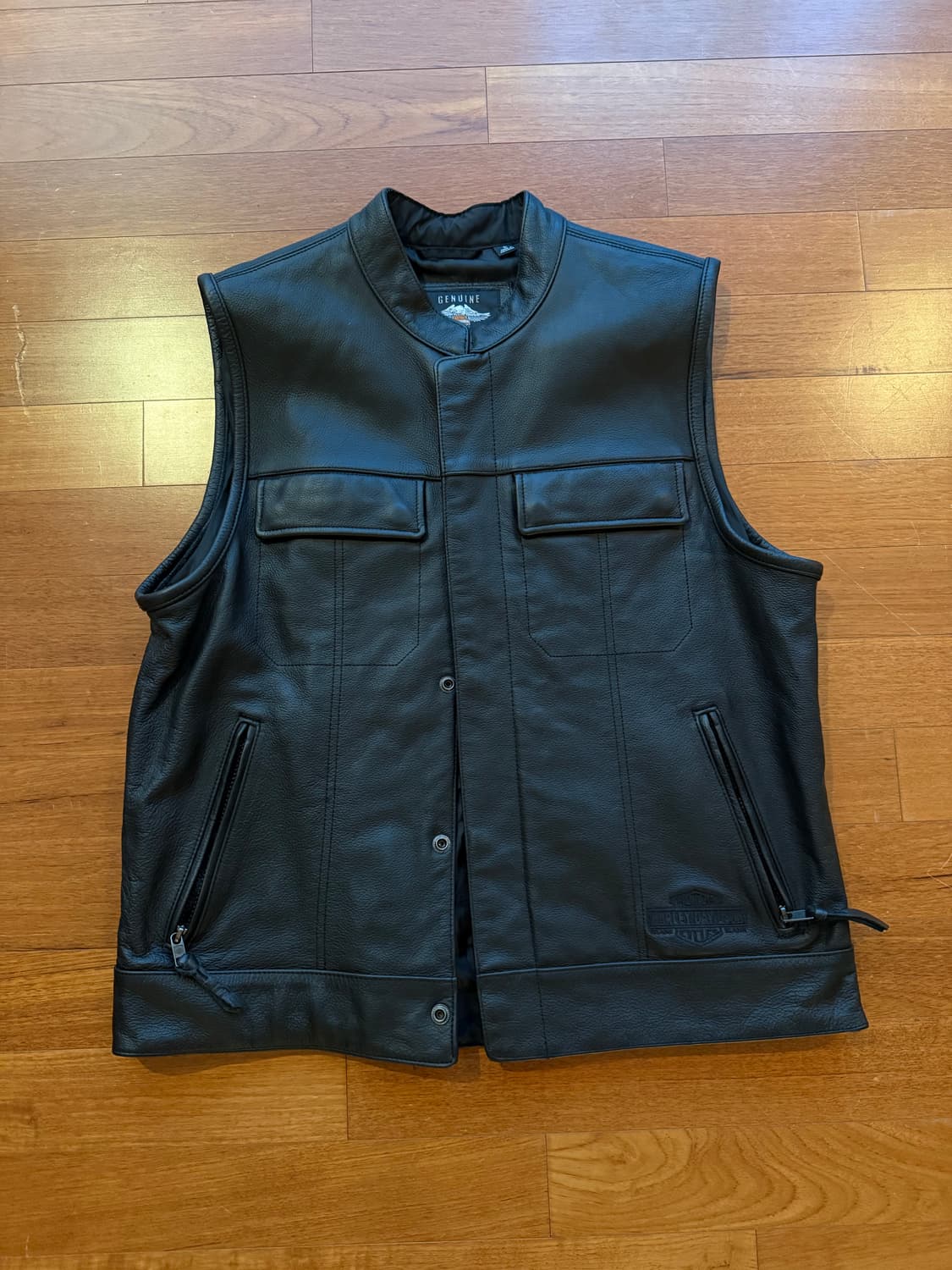 할리데이비슨 소가죽 베스트 상품이미지1