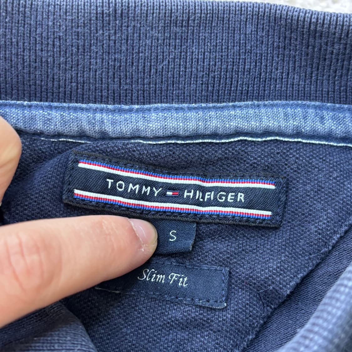 S 타미힐피거 슬림핏 반팔 티셔츠 0304E 상품이미지3