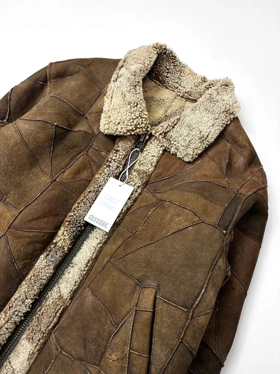 90's Selected B-3 패치워크 무스탕 자켓 PN5531 상품이미지2