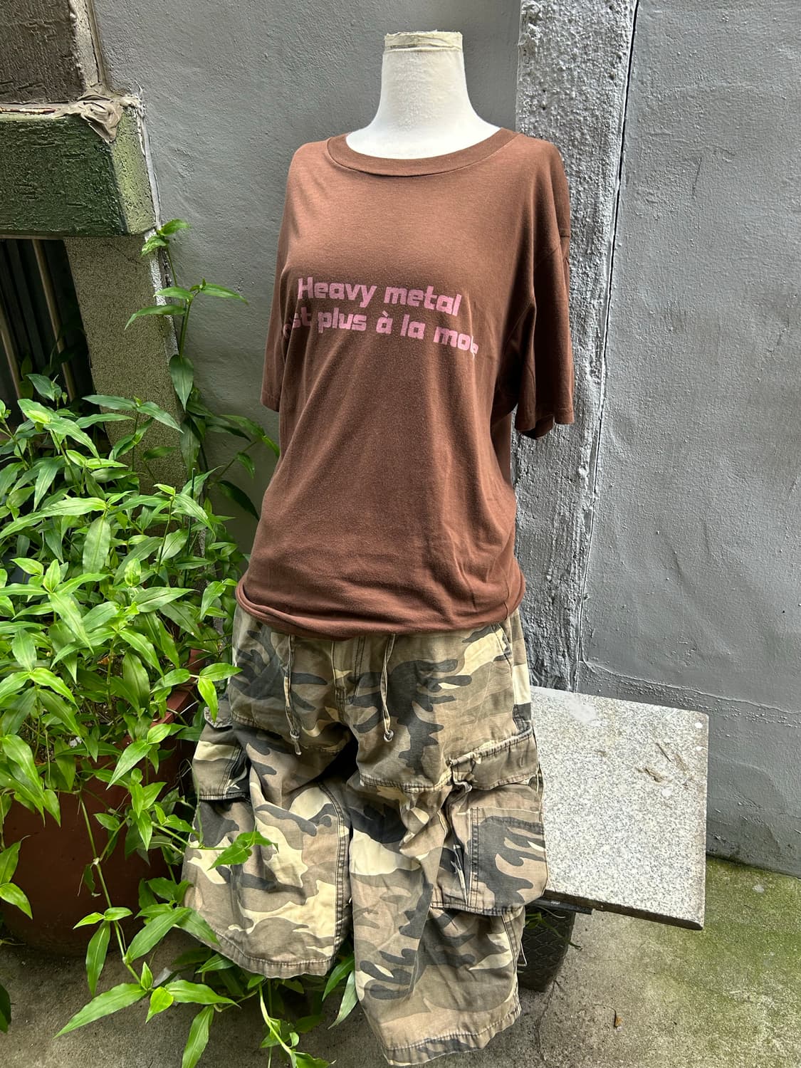 *Rare* 히스테릭글래머 XXX 브라운 레터링 반팔티  상품이미지1