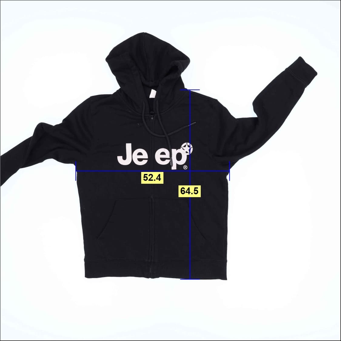 L 지프 블랙 후드 집업 자켓 0206M 상품이미지5