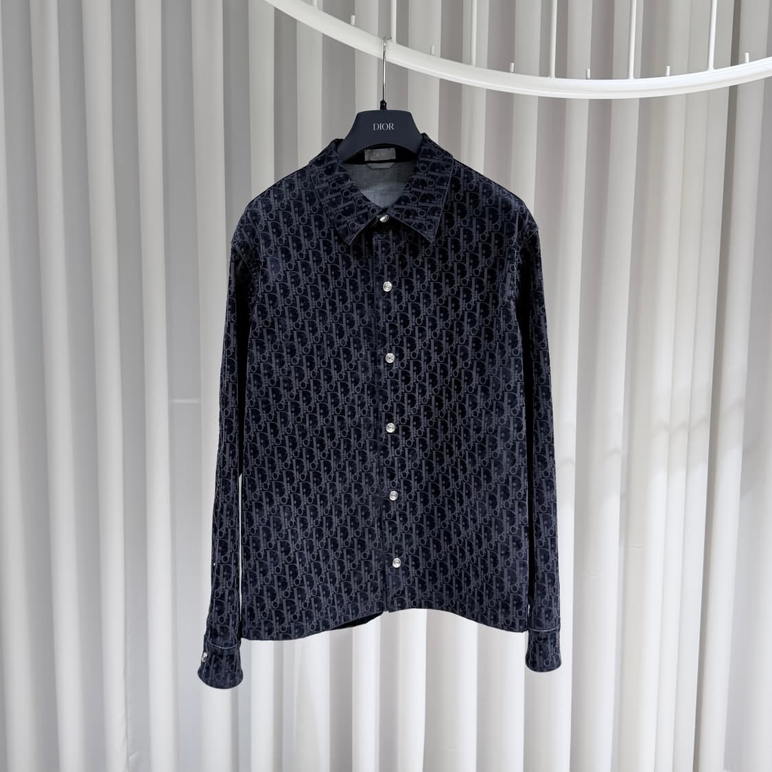 (S-/44) / 디올 오블리크 벨벳 카스리 데님 자켓 상품이미지1