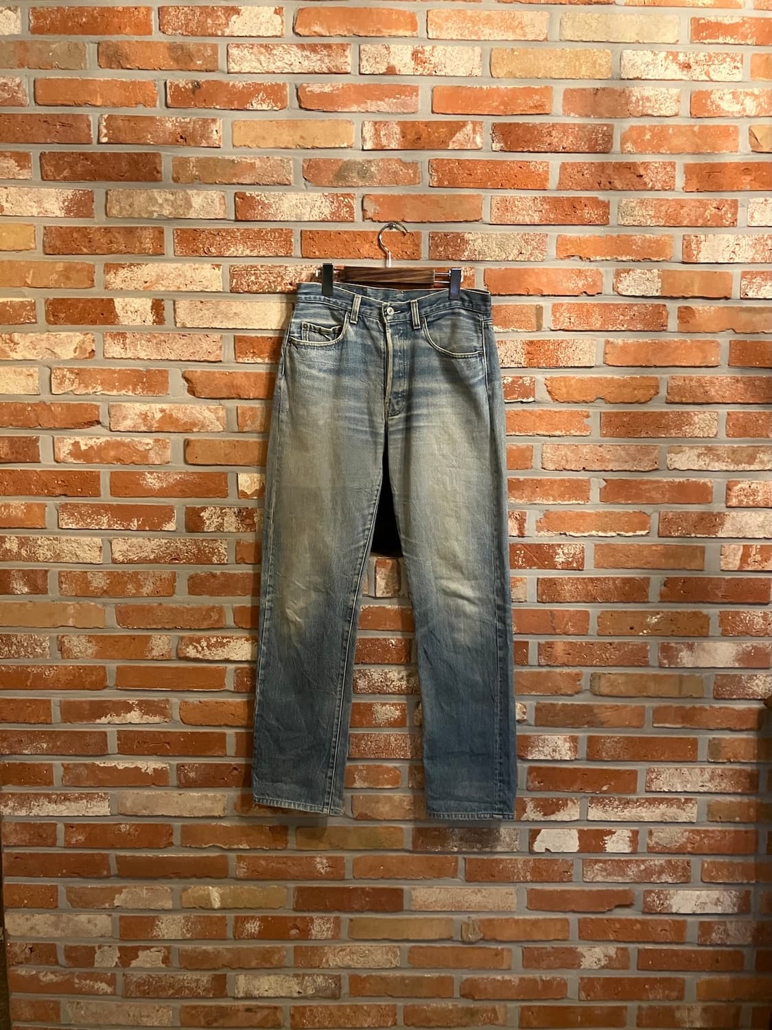 80s USA 빈티지 리바이스 501 이행기 66후기 논셀비지 데님 팬츠 상품이미지1