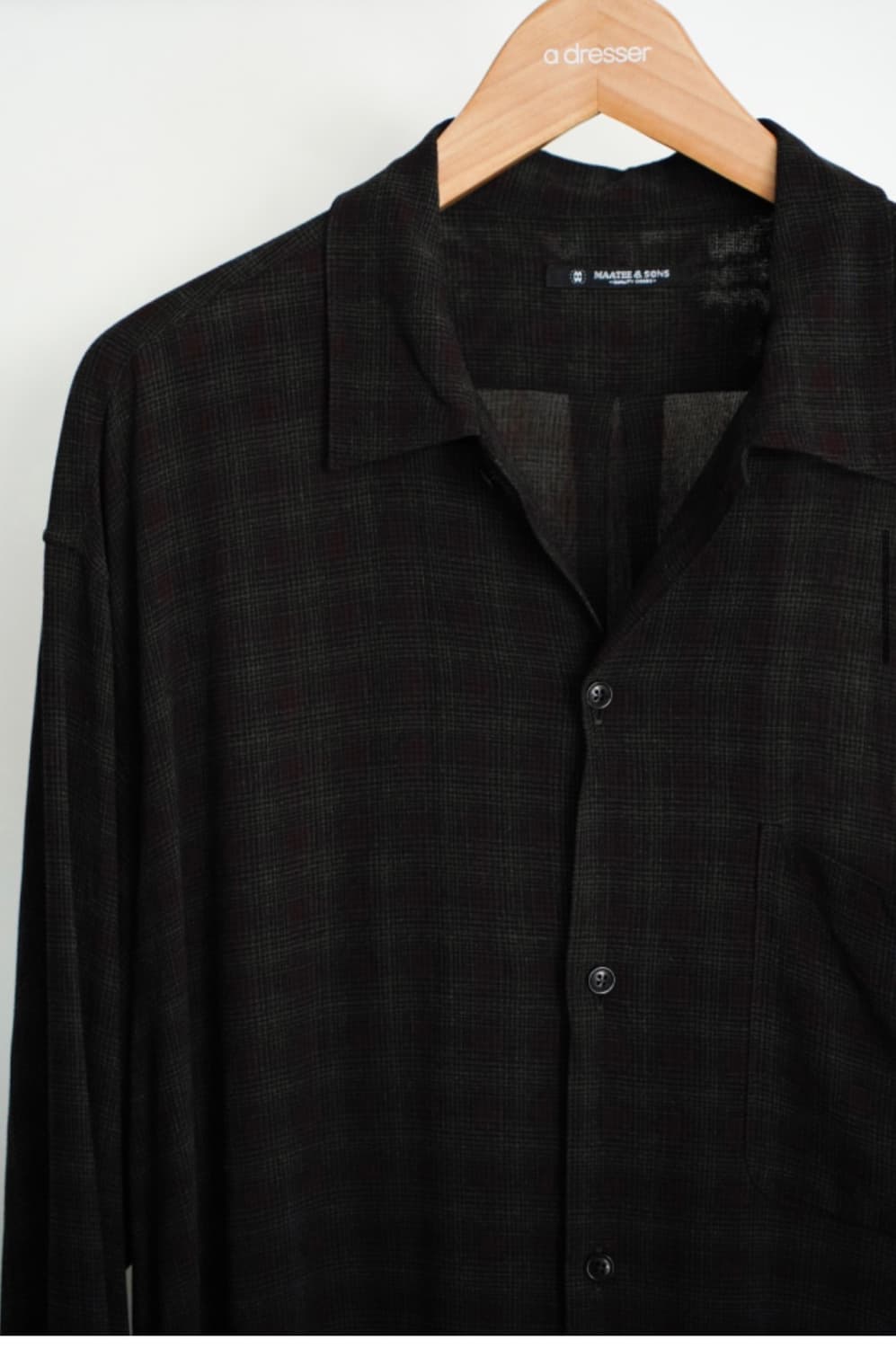 마티앤선즈 OP COLLAR RAYON BRCHECK 셔츠 상품이미지2