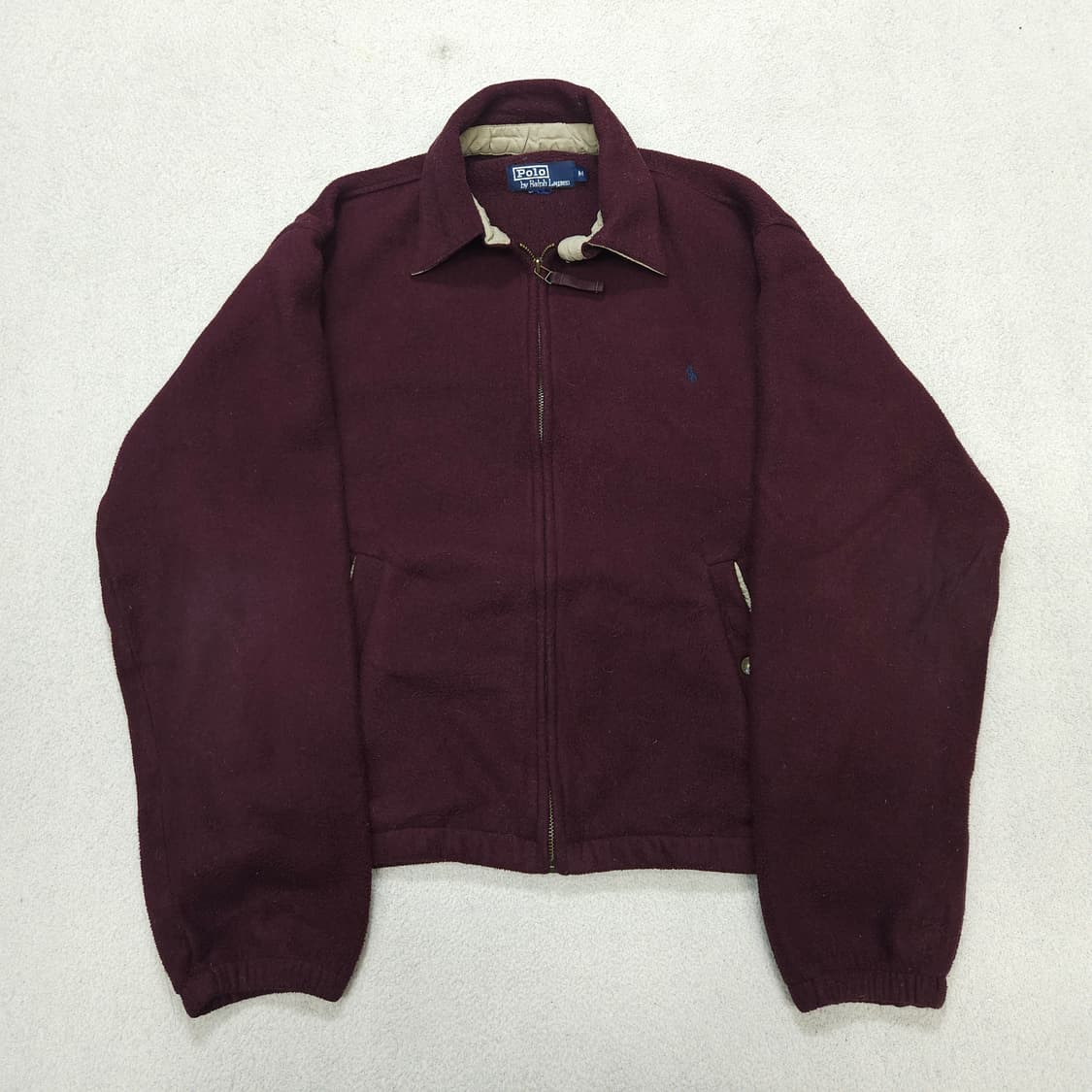 90s 폴로 랄프 로렌 폴라텍 후리스 블루종 M 상품이미지2