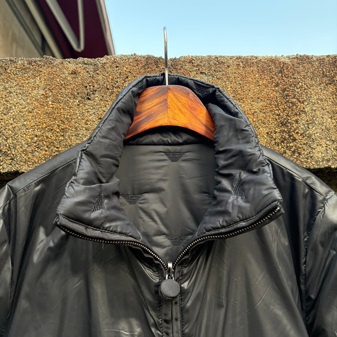 엠포리오 알마니 자수 경량 롱 푸퍼 자켓 상품이미지8