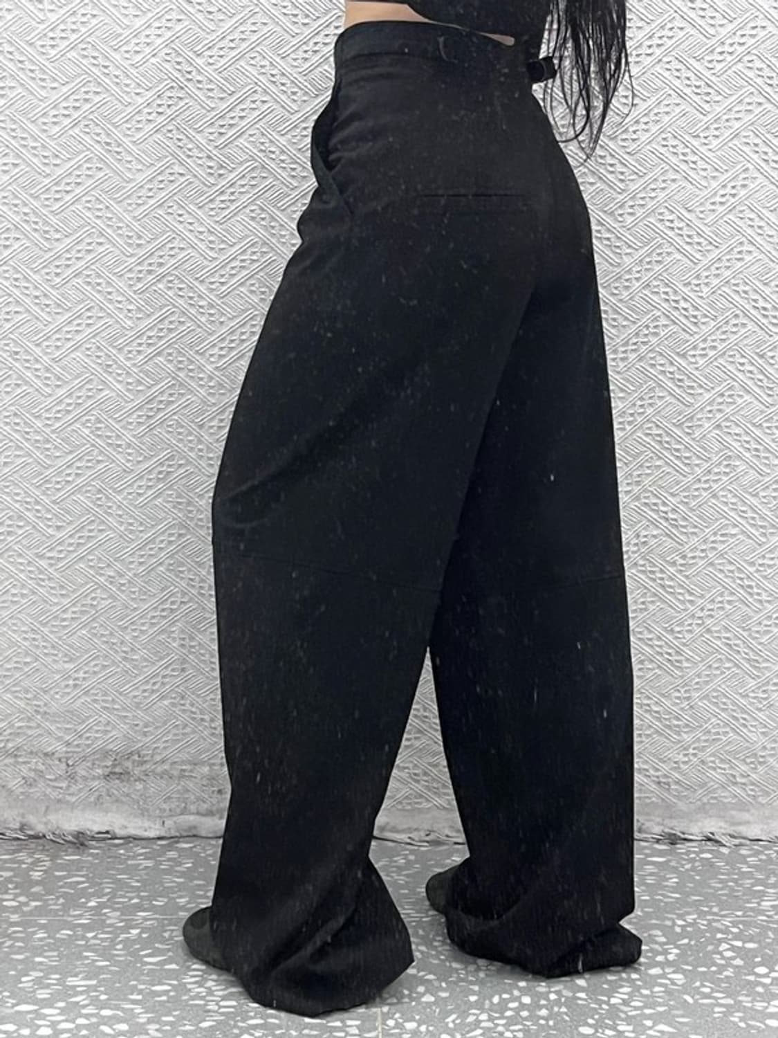 자라 모던 시크 벨트디테일 와이드 슬랙스 바지 XS C08789 상품이미지2