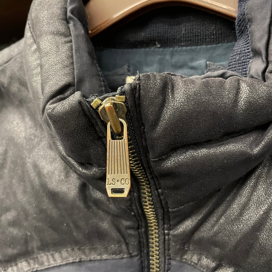 리바이스 501 덕 다운 레더 패치 푸퍼 패딩 자켓 N61 상품이미지7