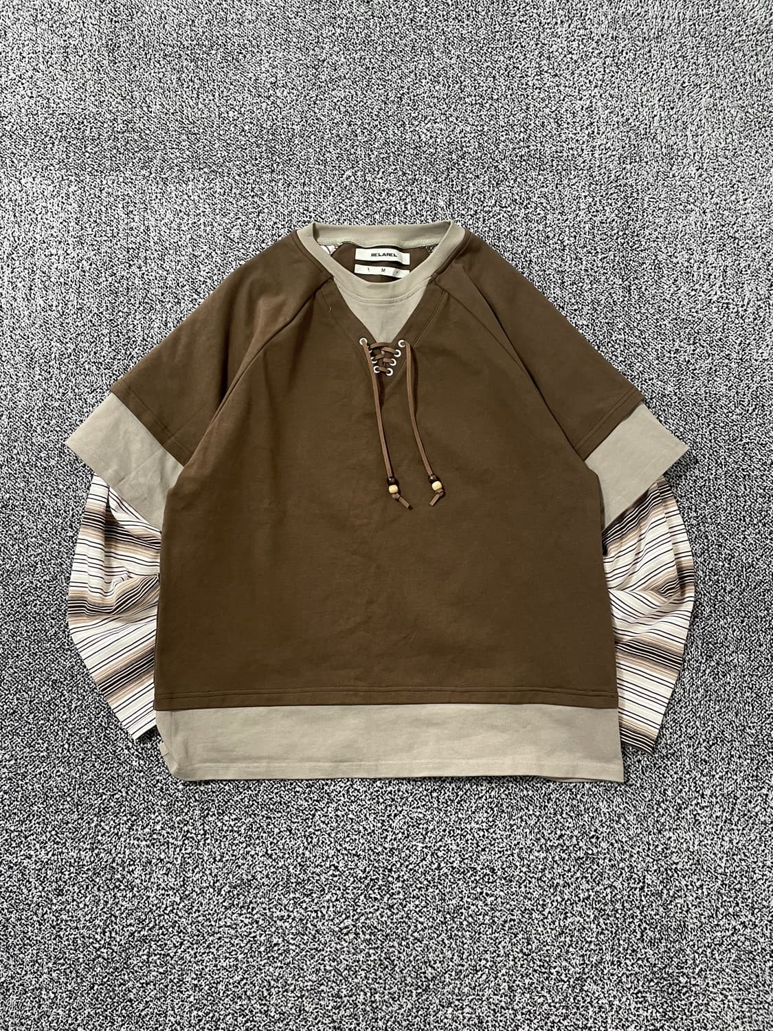 빈티지9. RELABEL 레이어드 에스닉 빈티지 맨투맨 롱슬리브 모리걸 상품이미지1