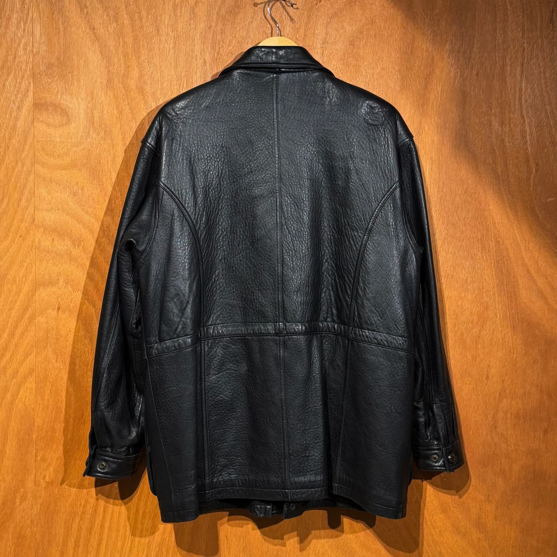 NIZZO 헤비 카우레더 헌팅 자켓 XL 카 코트 상품이미지6