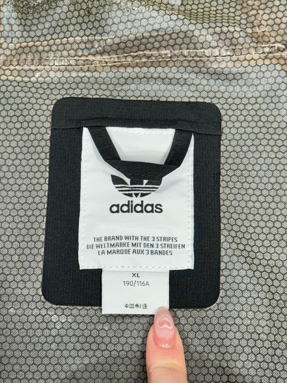 아디다스 블랙 파이어버드 롱 후드 바람막이 오버핏 코트 자켓 XL 상품이미지7