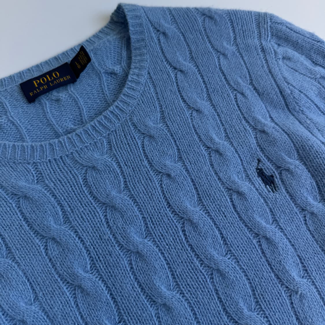 Polo  폴로 랄프로렌 자수 소라 꽈배기 니트  상품이미지3