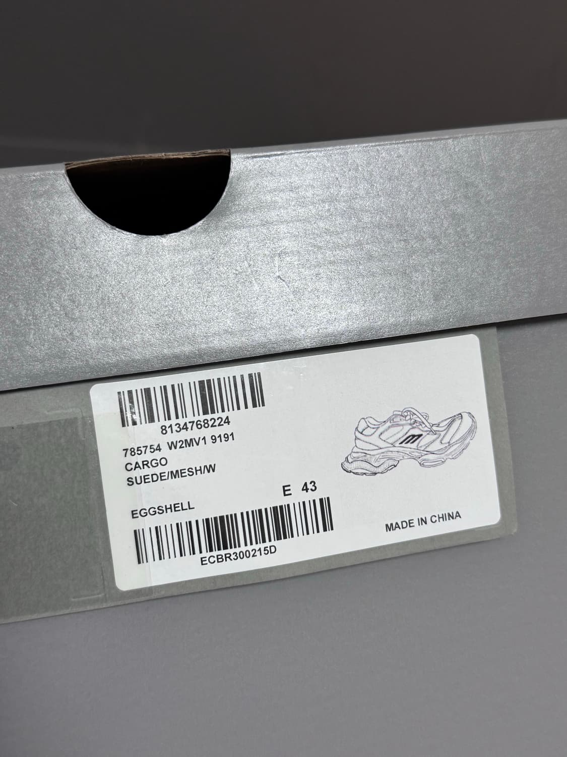 [43] 발렌시아가 카고 스니커즈 에그쉘 상품이미지8