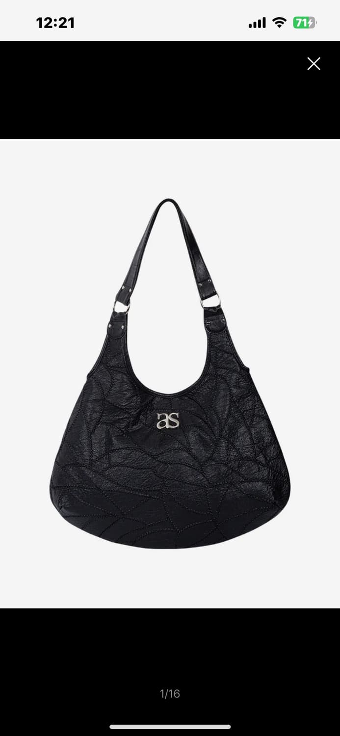 애즈온 BECKY SHOULDER BAG / BLACK 상품이미지1