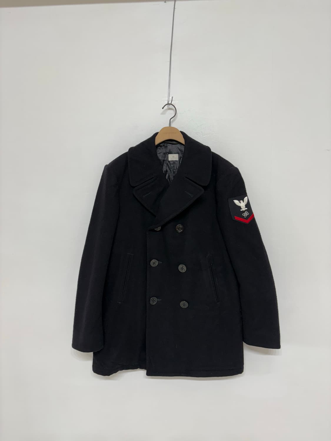 80‘s USN Wool Pea Overcoat. 상품이미지1