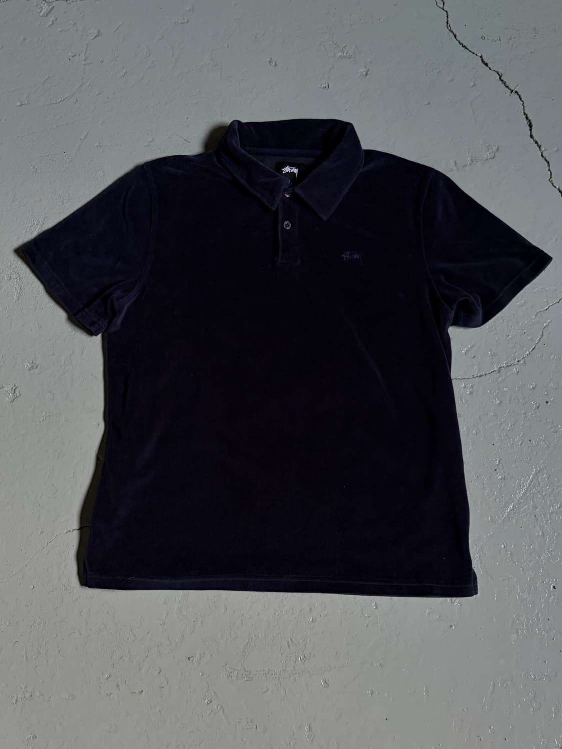 스투시(Stussy) Victor 네이비 피케 셔츠 상품이미지1