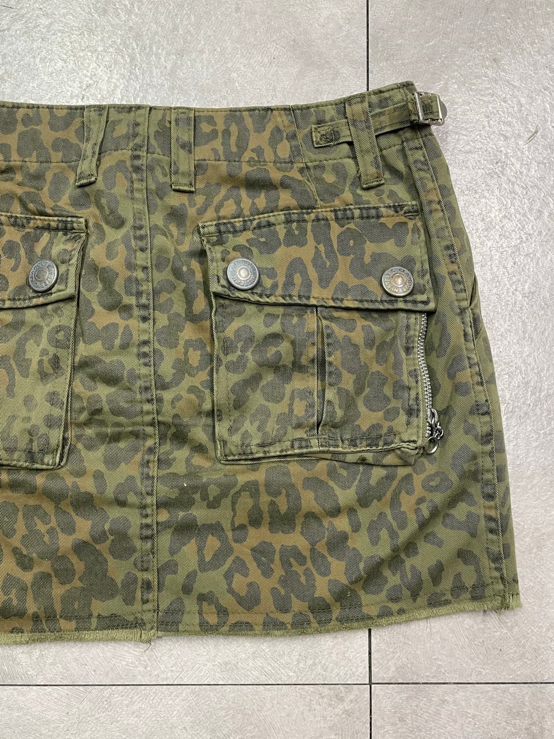 히스테릭 글래머 레오파드 갸루 미니 스커트 상품이미지3