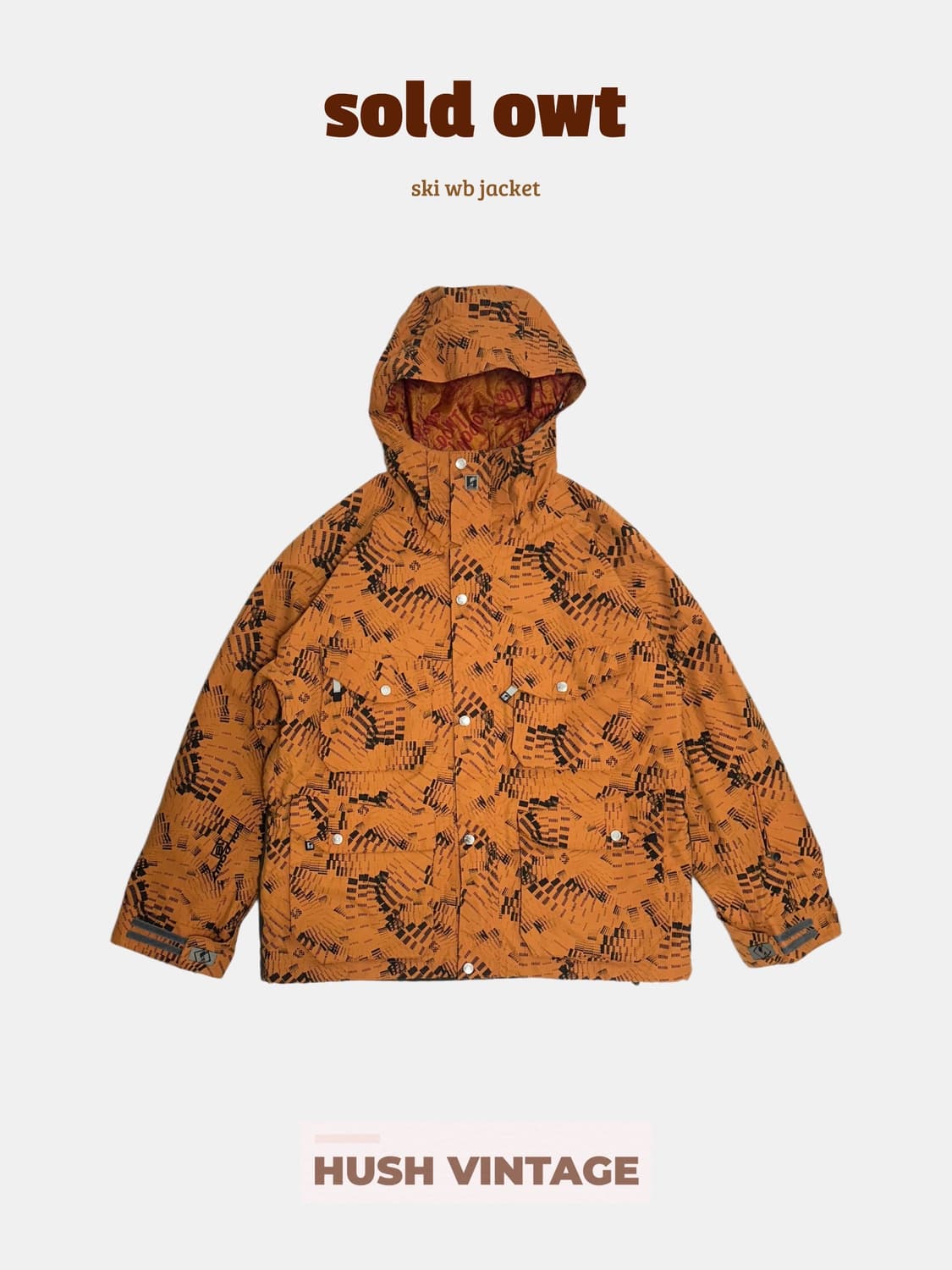 sold owt 패턴 스키복 바람막이 자켓 상품이미지1