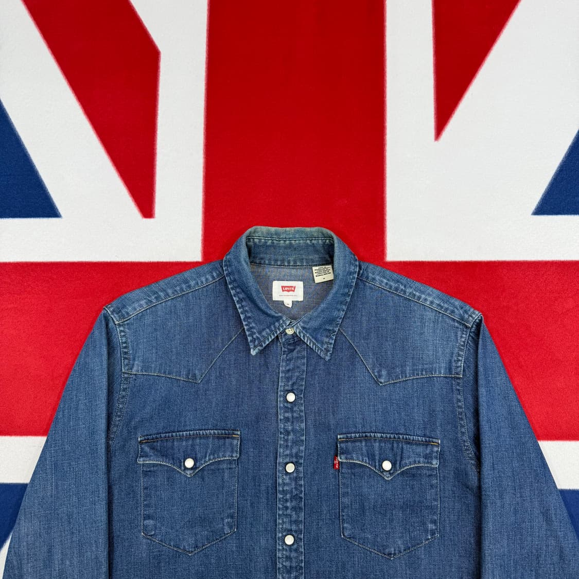 리바이스 웨스턴 데님 셔츠 M 상품이미지3