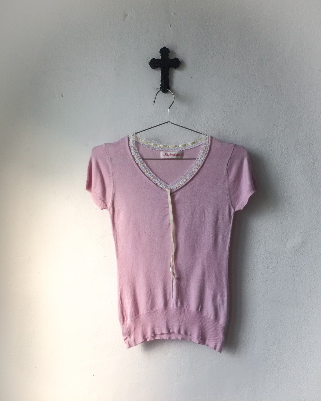 Lace trimming t shrit 상품이미지2
