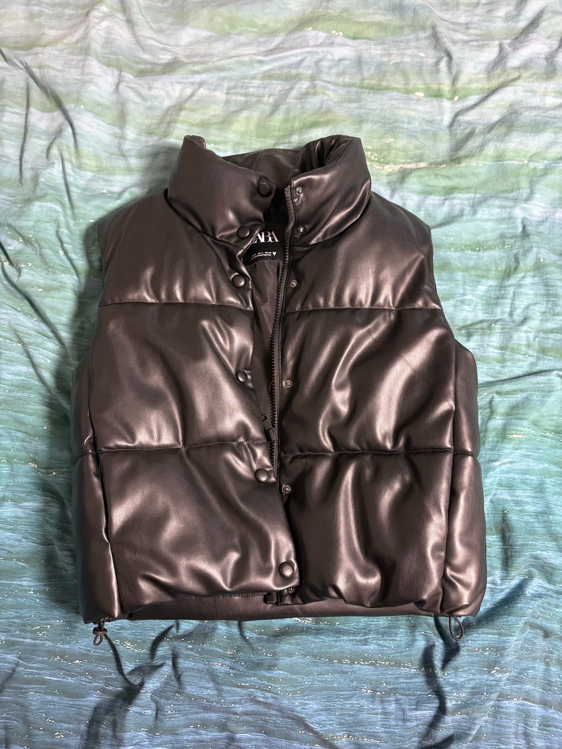 자라 유광가죽 조끼 상품이미지1