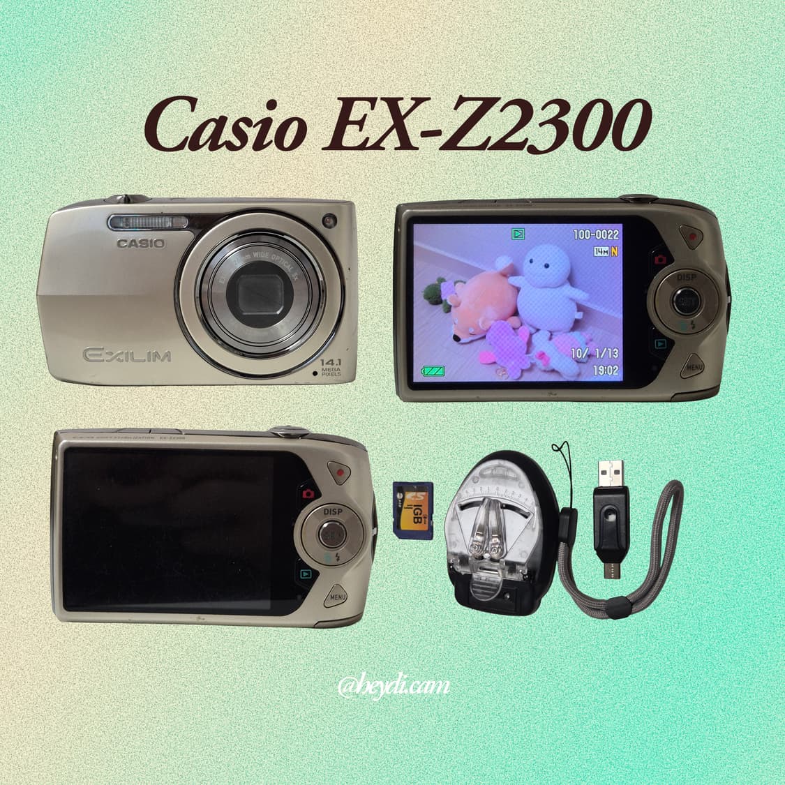 미품급!) (로제, 모카, 아일릿) 카시오 엑슬림 z2300 골드 상품이미지2