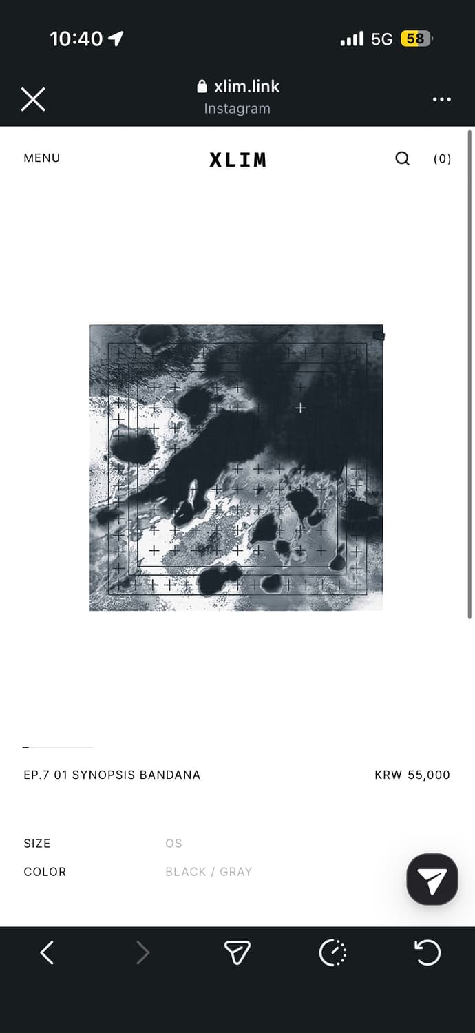 엑슬림 반다나 (나우아임영 착용) 상품이미지1