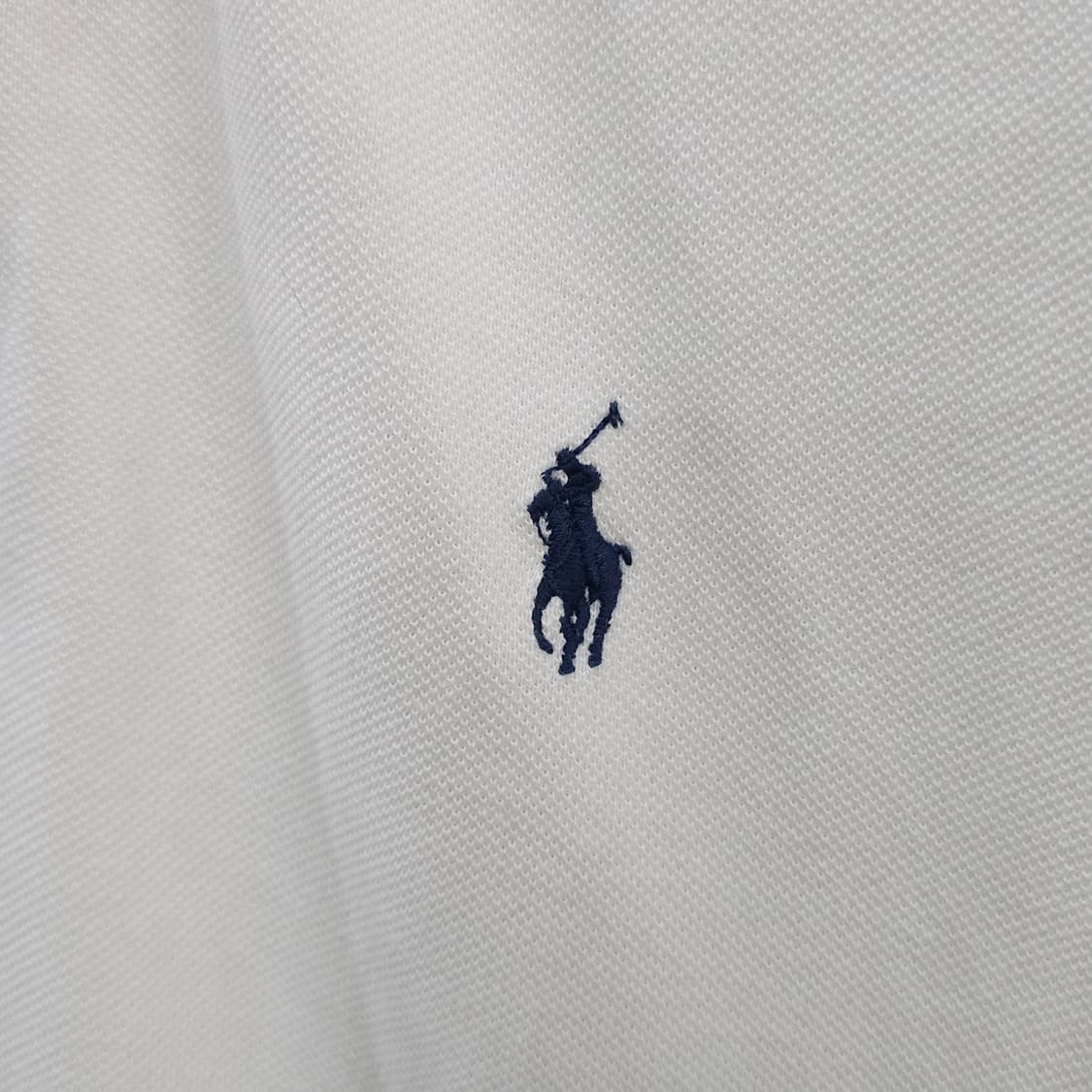 폴로 랄프로렌 화이트 반팔 카라티- L 상품이미지3