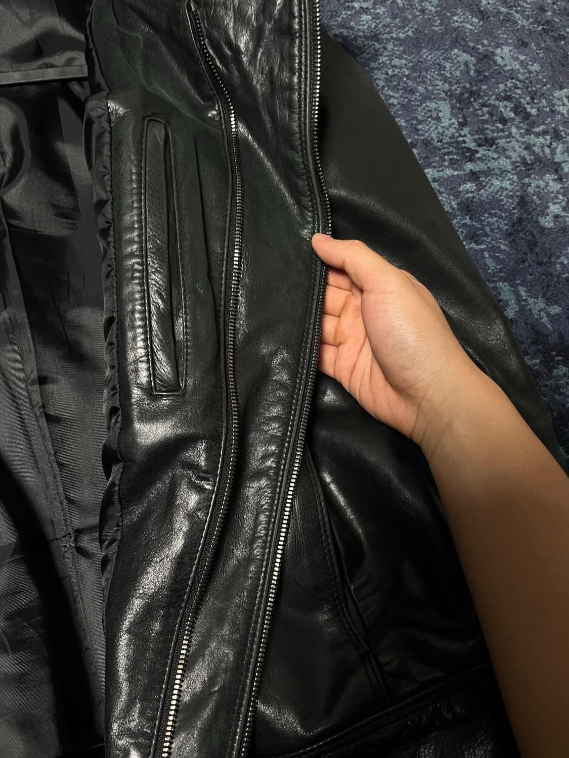 BLACK BARRETT 카우레더자켓 상품이미지8