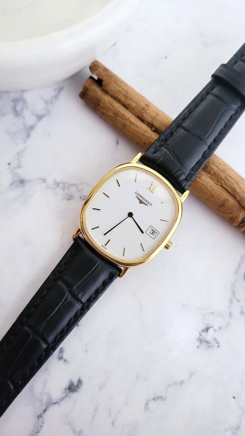 정품 론진 라 그랑드 클래식 엘립스 디자인 쿼츠 시계 상품이미지6