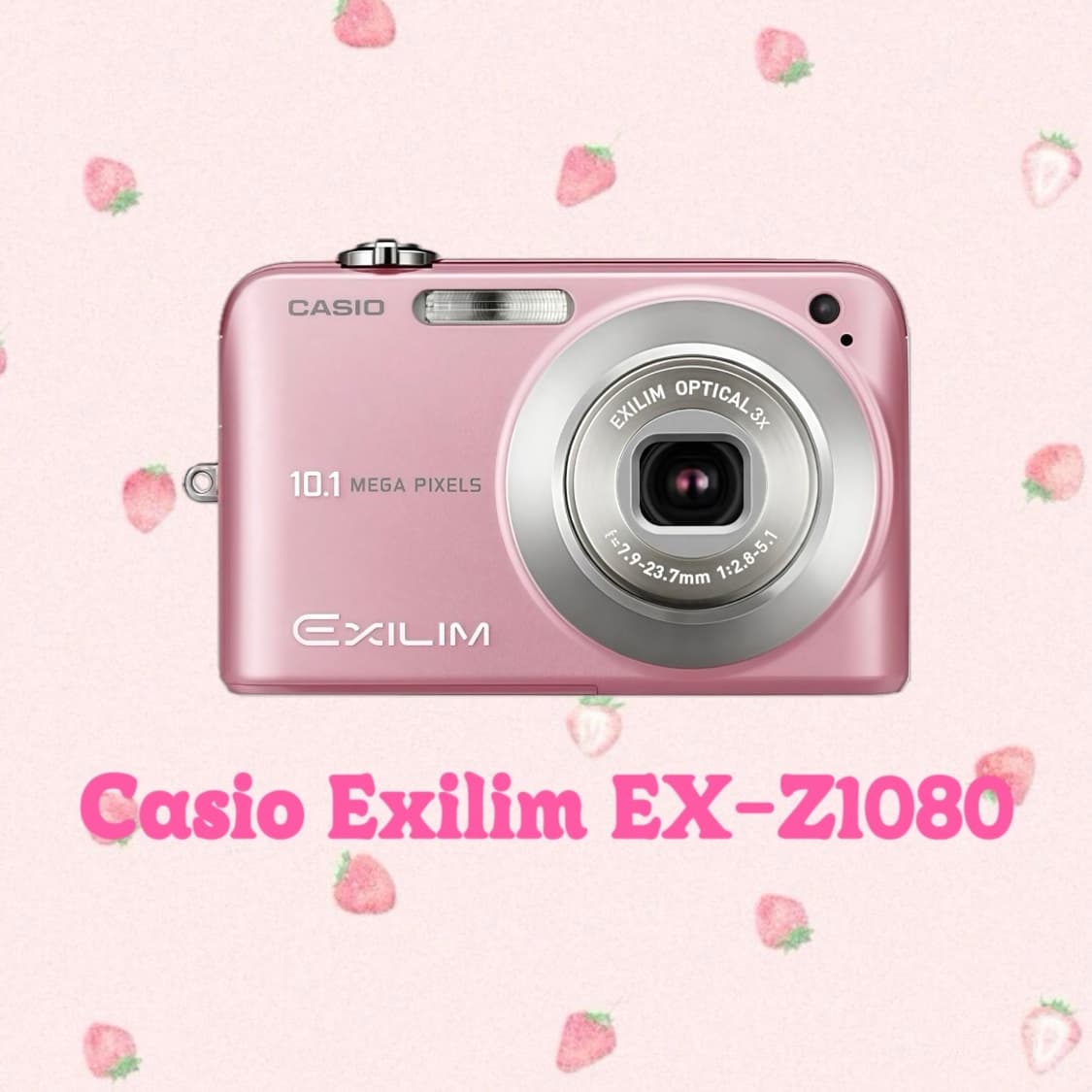 [작례O] 카시오 엑슬림 EX-Z1080 핑크 빈티지 카메라 z1050 상품이미지1
