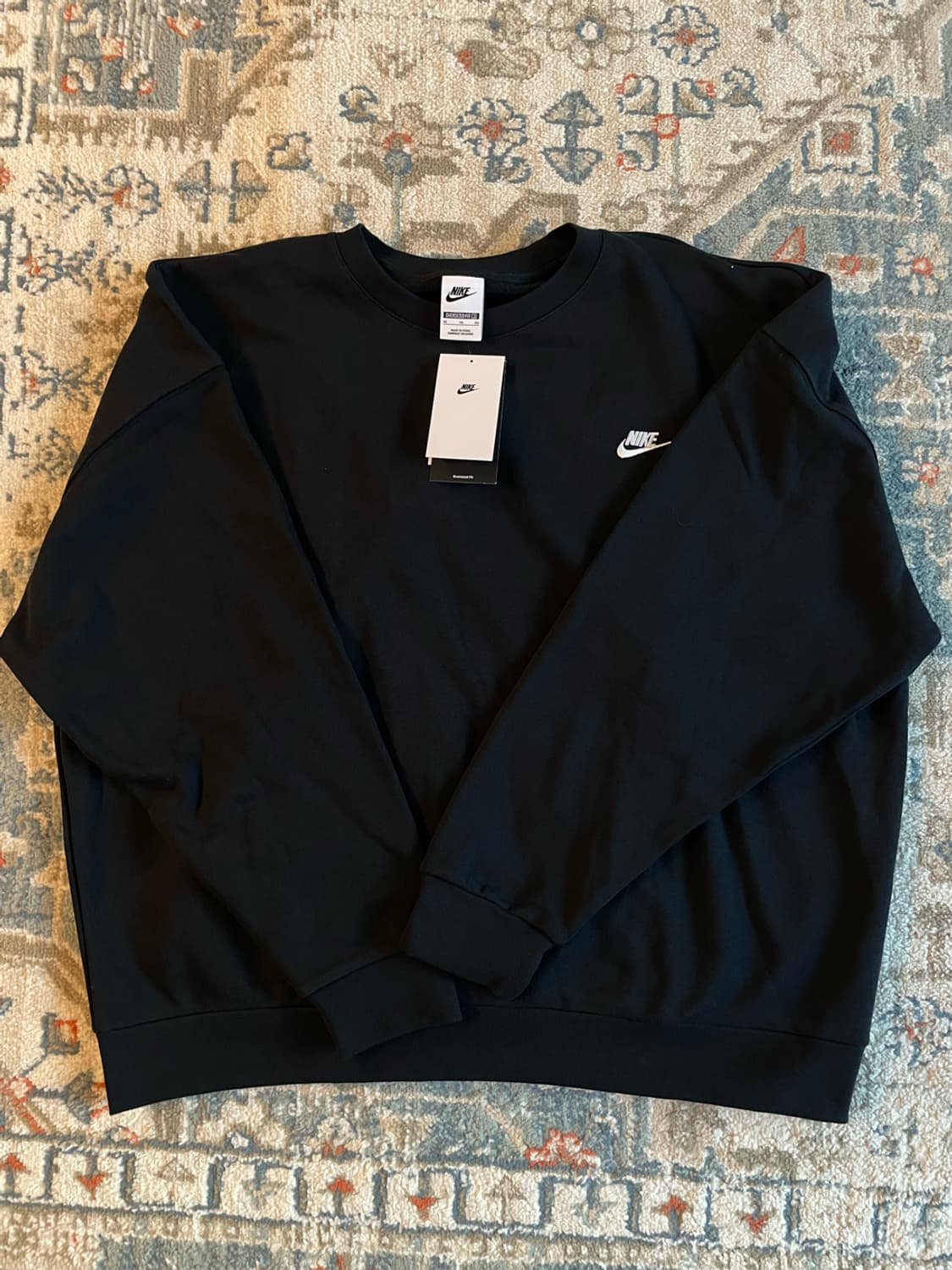 나이키 클럽 플리스 오버사이즈 프렌치 테리 맨투맨 (새제품. XL) 상품이미지1