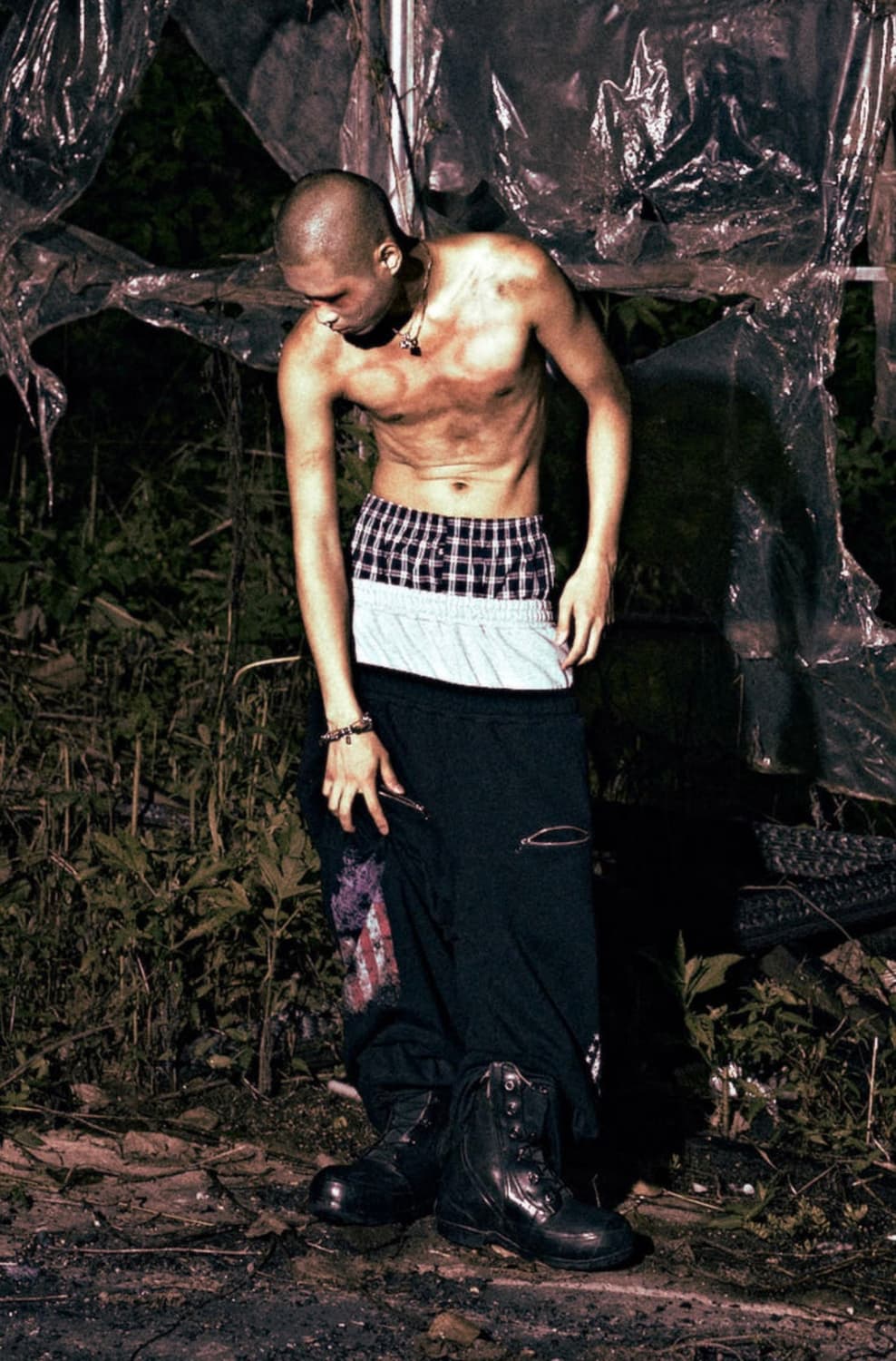 5015 새깅 레이어드 스웨트팬츠 상품이미지5