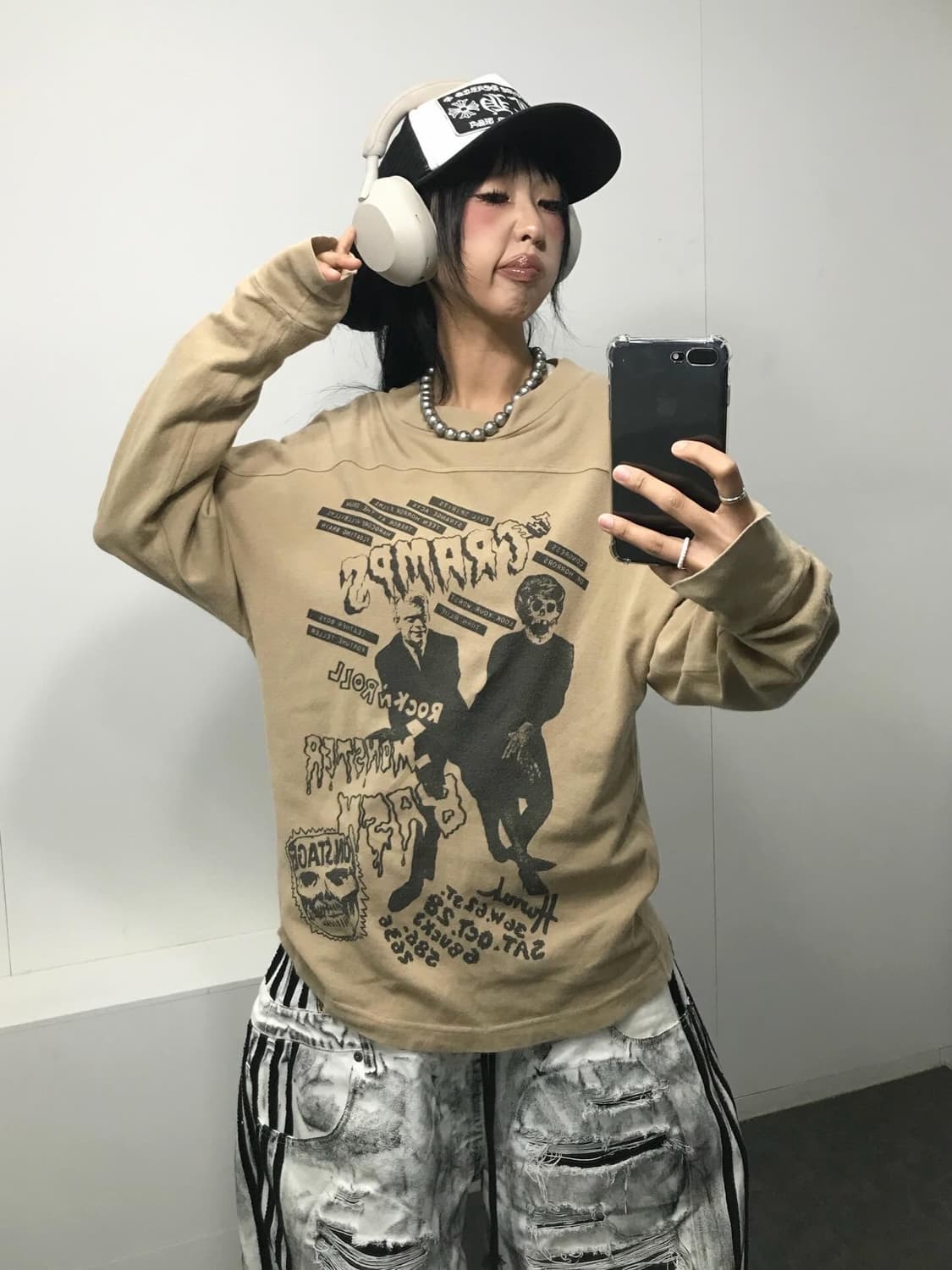 🎸히스테릭글래머 X 더 크램프스 콜라보 롱슬리브 🎸 ( 레어) 상품이미지5