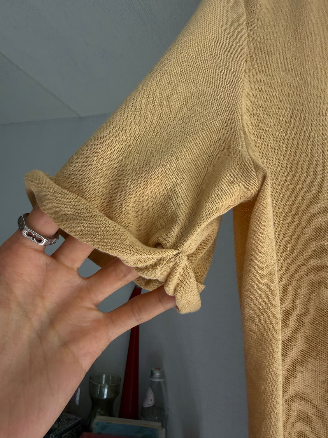 Bottega veneta yellow knit top 상품이미지2