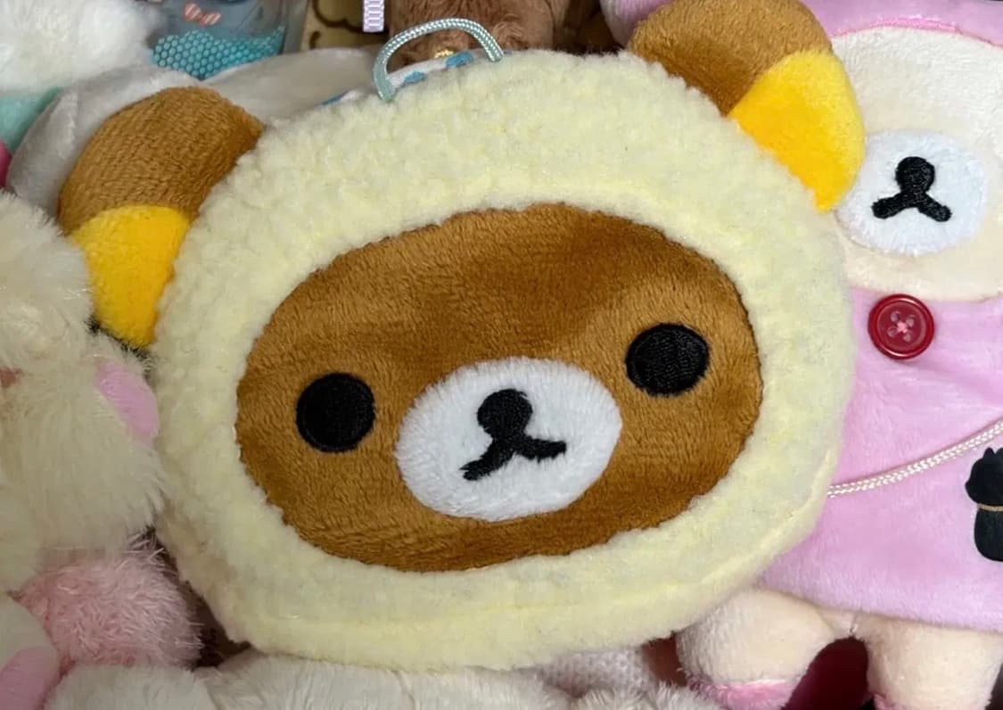 양 리락쿠마 얼굴 핫팩 파우치 상품이미지1