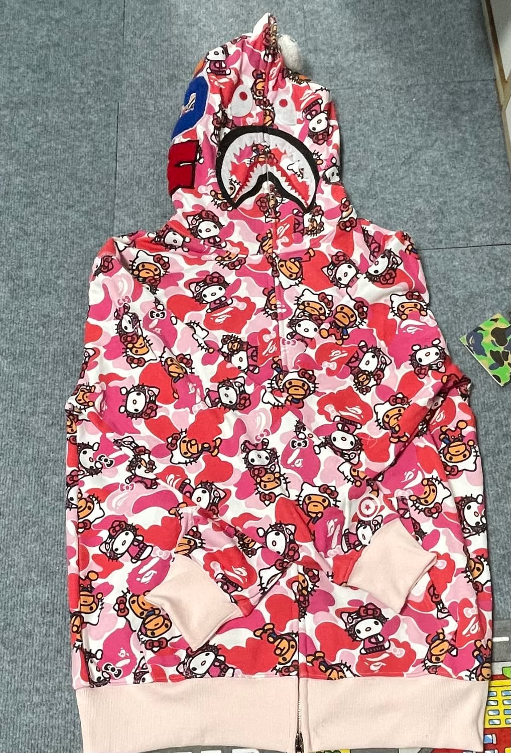 베이프 헬로키티 후드집업 2XL 상품이미지1