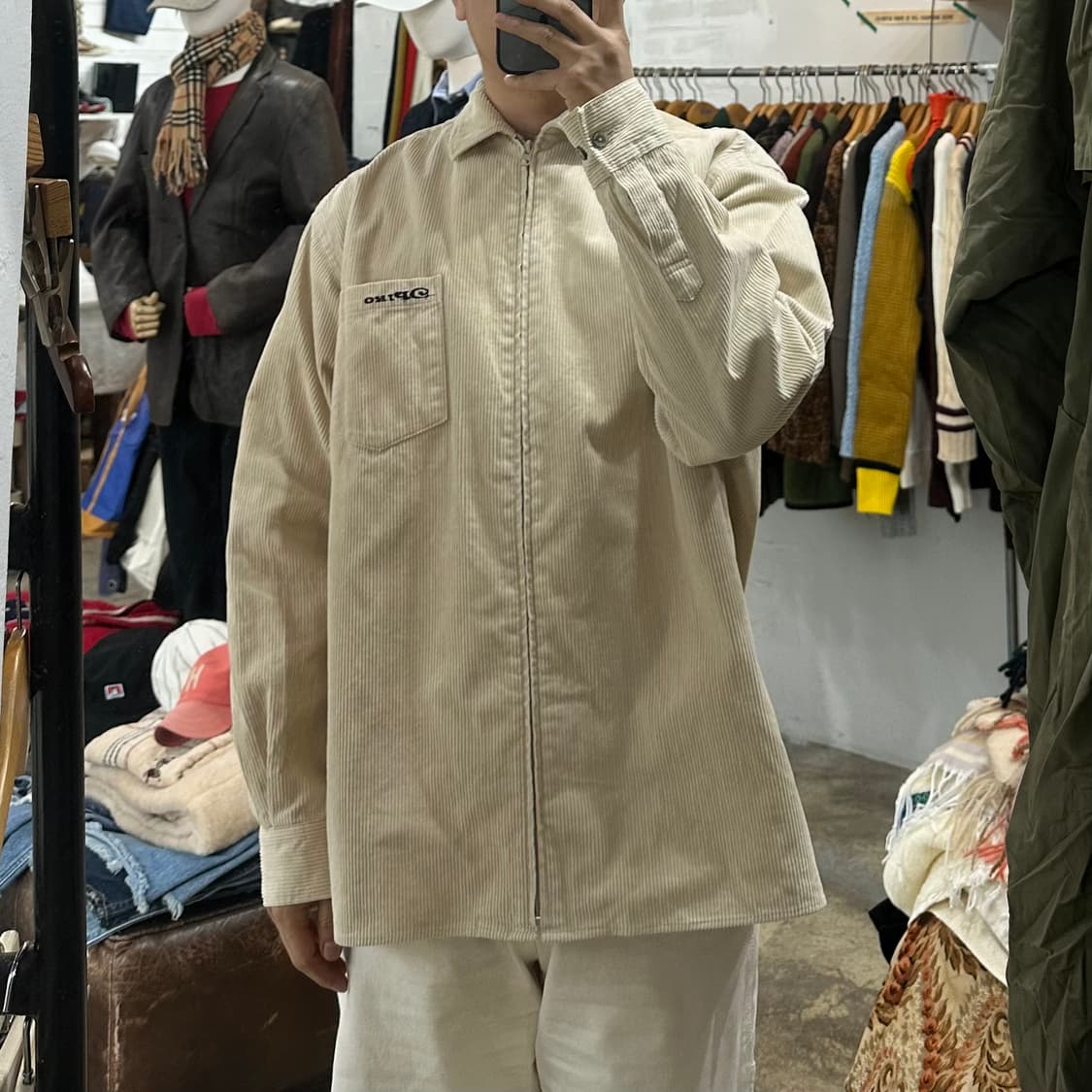 (착용컷) PIKO 코듀로이 집업 자켓 (남성용 103) 상품이미지3