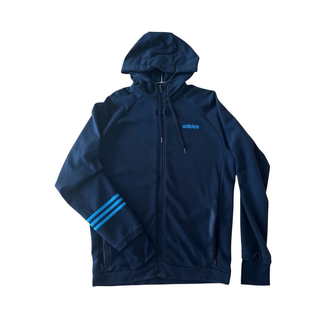 아디다스 후드 집업 L 네이비 상품이미지1