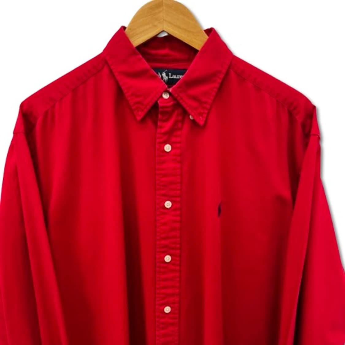 폴로 랄프로렌 BLAIRE 레드 코튼 셔츠 상품이미지3
