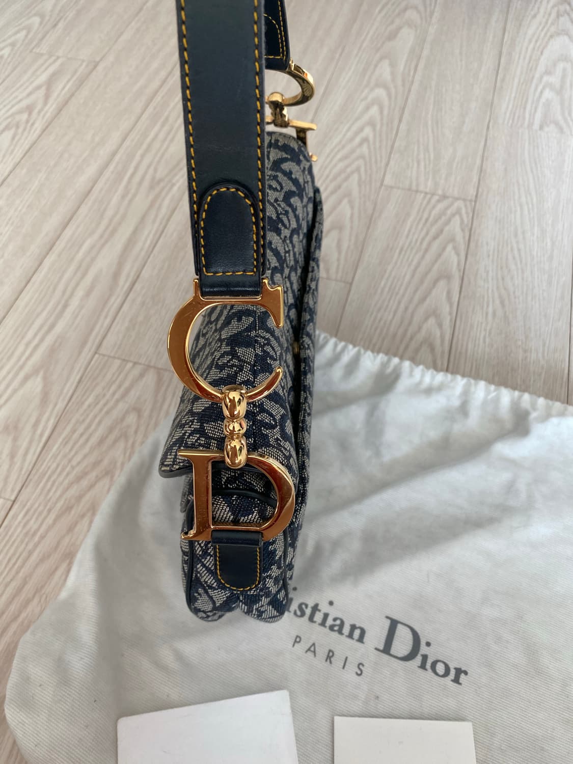 정품 디올 더블 새들 숄더백 빈티지백 상품이미지3